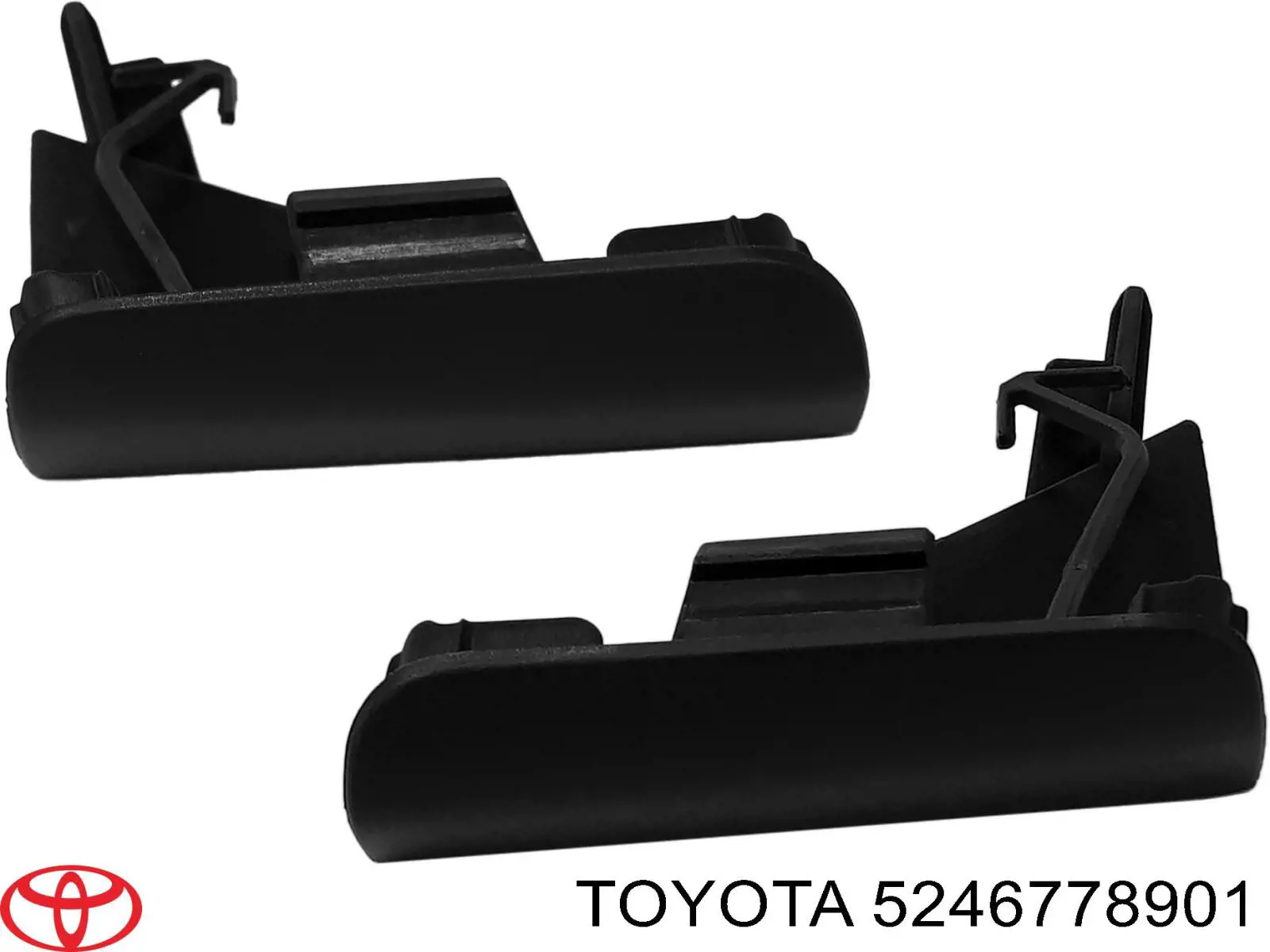 5246778901 Toyota Заглушка бампера буксирувального гака, передня ліва