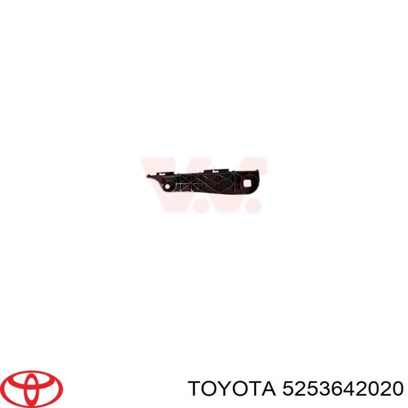 5253642020 Toyota кронштейн бампера переднього, лівий