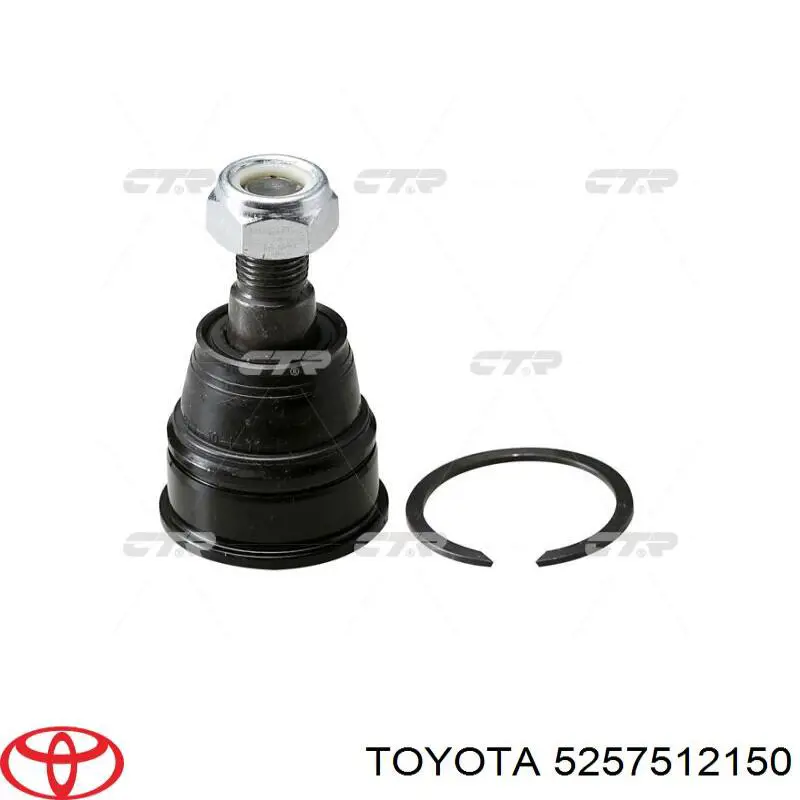 5257512150 Toyota Кронштейн бампера заднього, правий