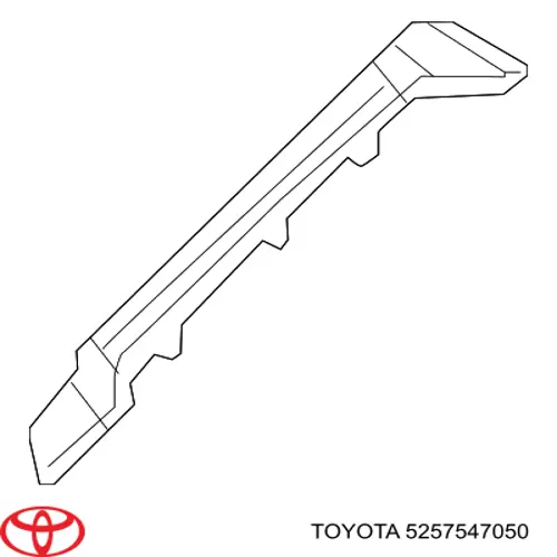 Направляюча заднього бампера, права Toyota 5257547050 ціна, від 97.38 USD