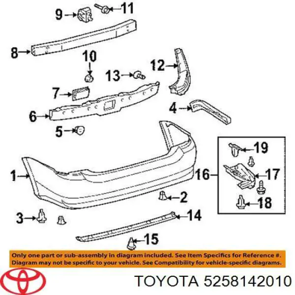  Toyota 5258142010 ціна, від 3.67 USD