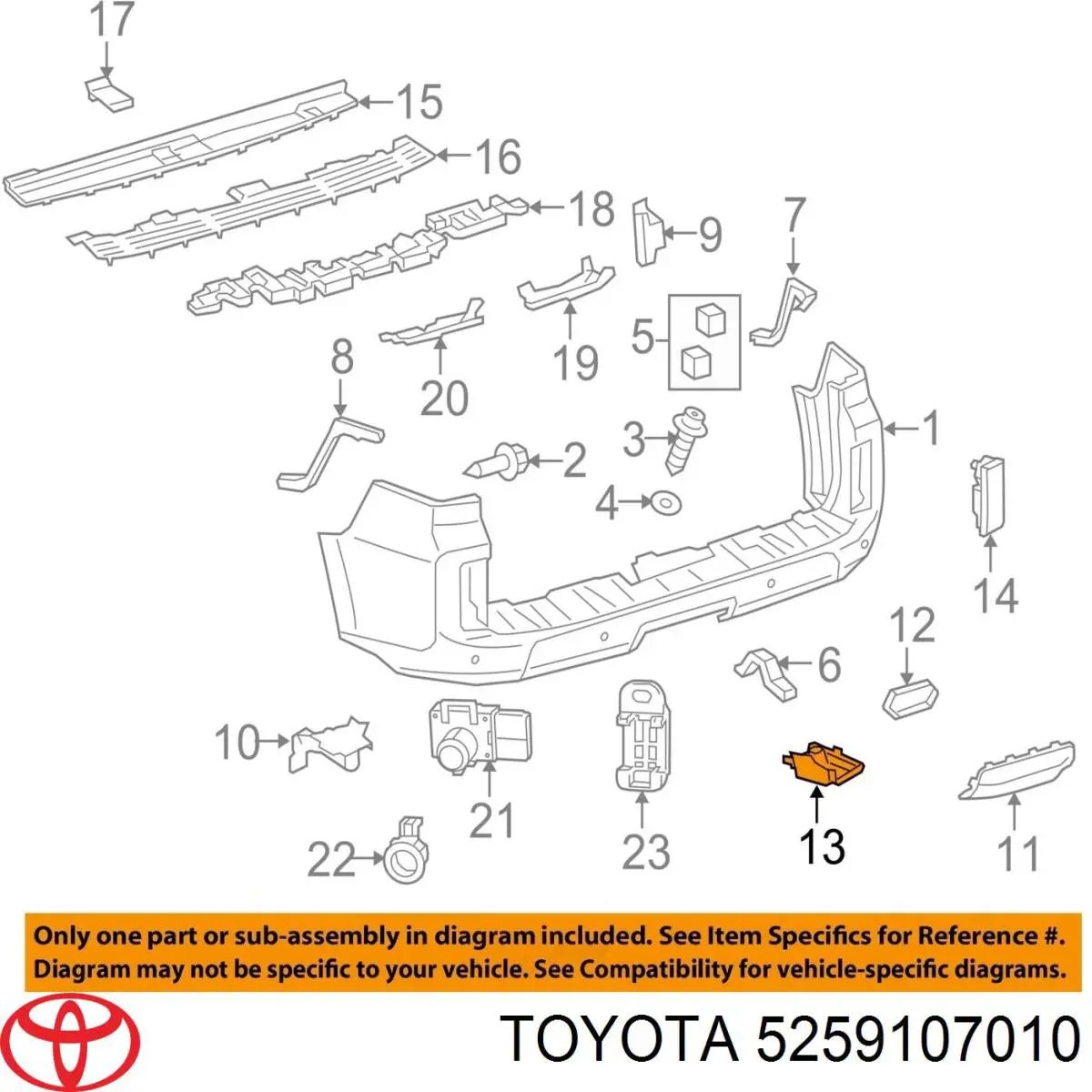  Toyota 5259107010 ціна, від  USD