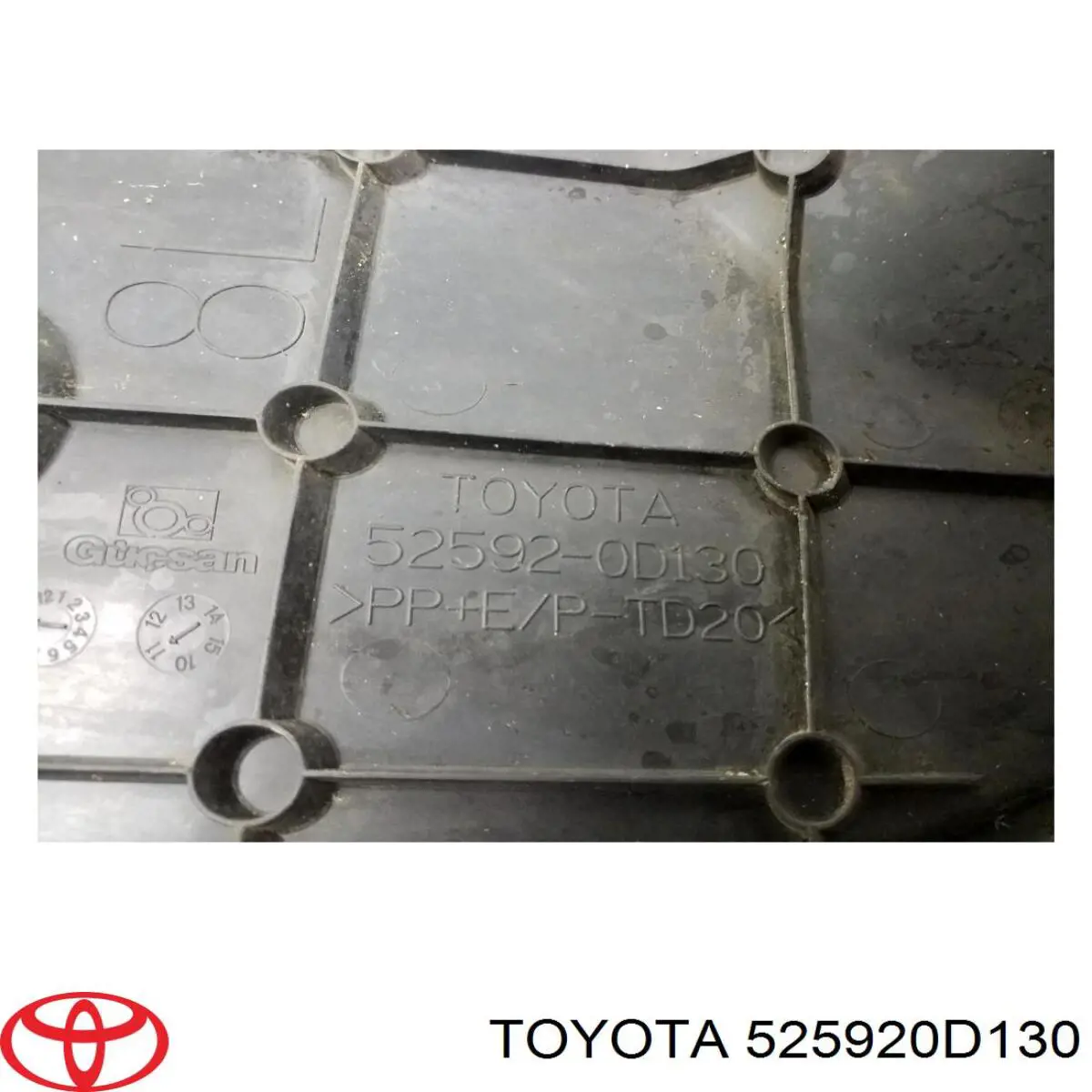 525920D130 Toyota Захист заднього бампера