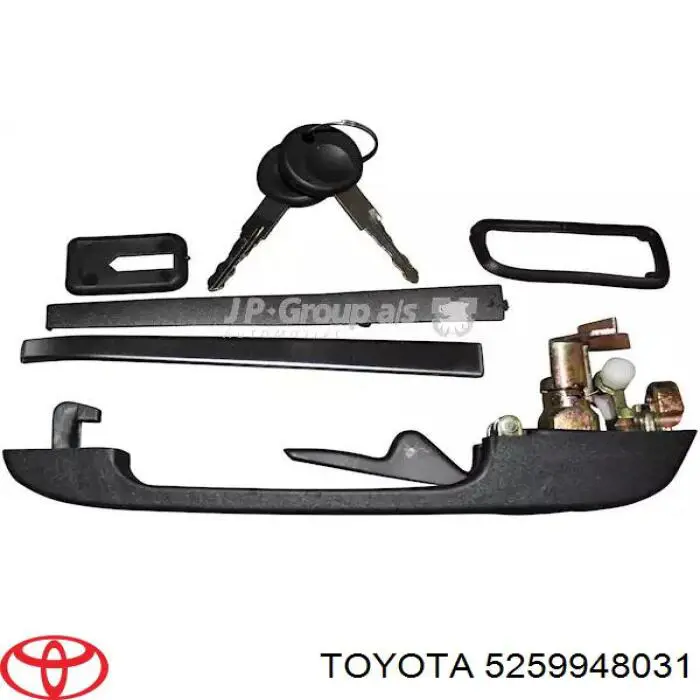 5259948031 Toyota Пістон (кліп) кріплення бампера заднього
