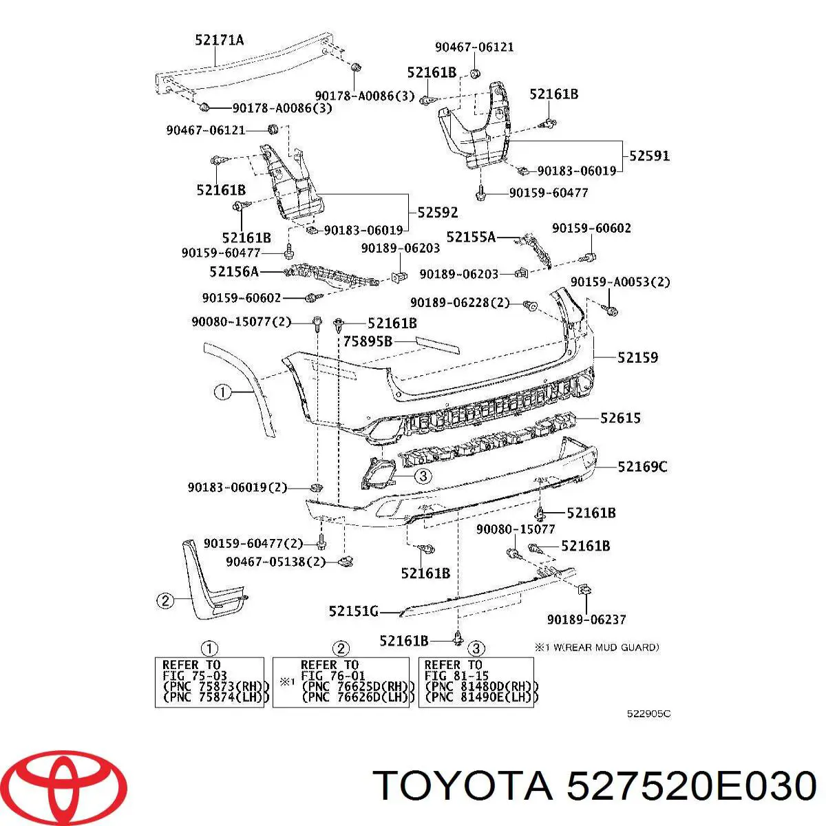 527520E030 Toyota 