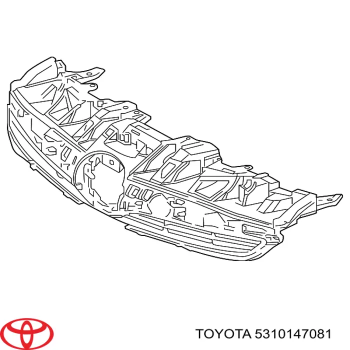 Облицювання радіатора Toyota 5310147081 ціна, від 82.53 USD