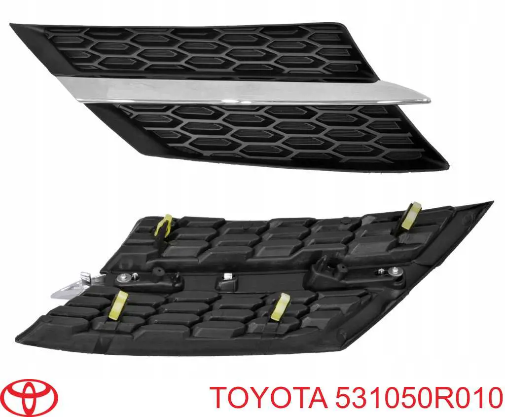 Решітка радіатора права Toyota 531050R010 ціна, від 22.48 USD