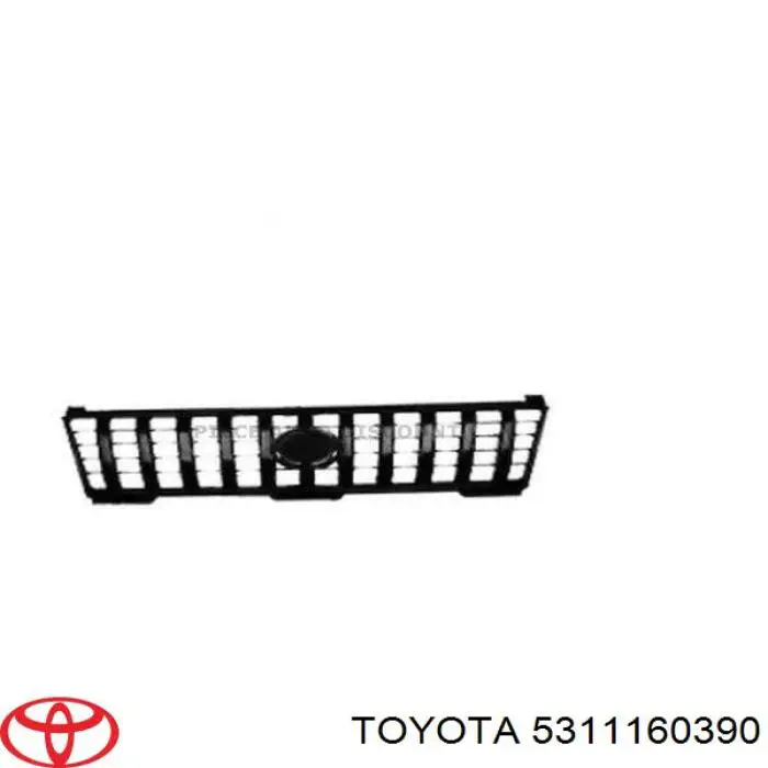 Облицювання радіатора Toyota 5311160390 ціна, від 88.67 USD