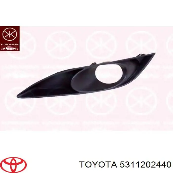 5311202440 Toyota Решітка переднього бампера, центральна