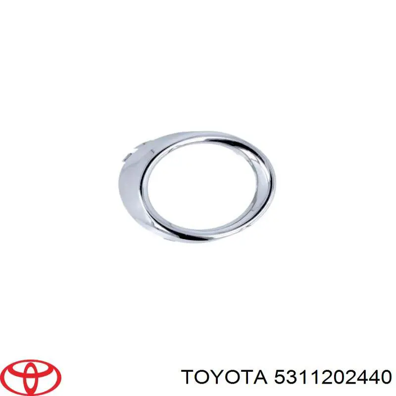 Решітка переднього бампера, центральна 5311202440 Toyota