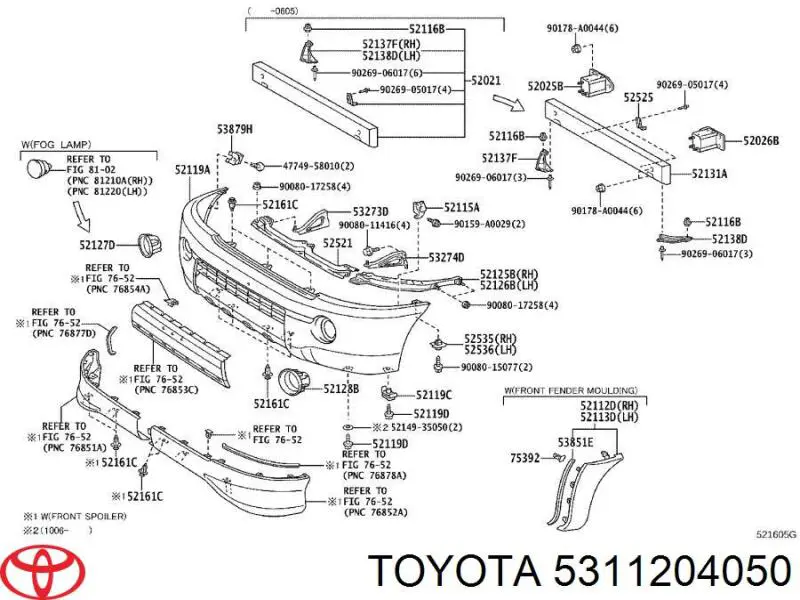 5311204050 Toyota 