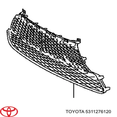 5311276120 Toyota Решітка переднього бампера, центральна