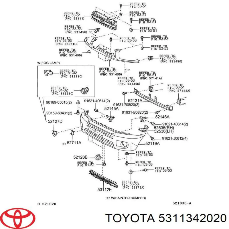 5311342020 Toyota 