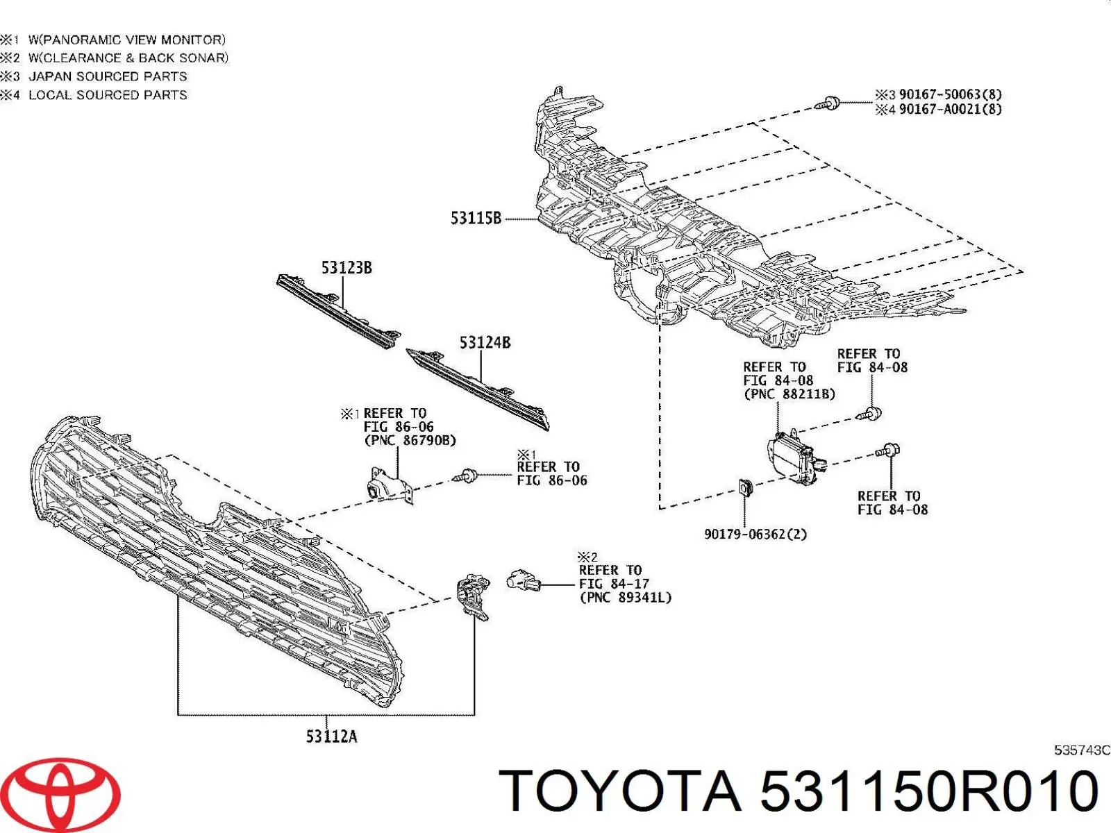 Кронштейн решітки радіатора Signeda PTY991935CA ціна, від 63.72 USD