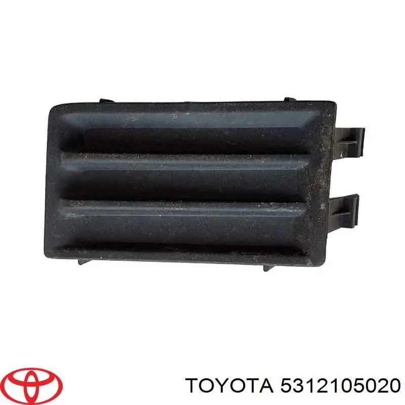 5312105020 Toyota заглушка/ решітка протитуманних фар бампера переднього, права