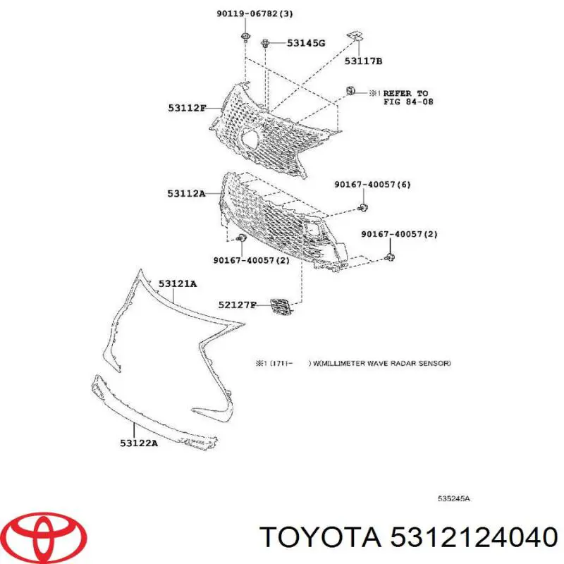  Toyota 5312124040 ціна, від 184.41 USD