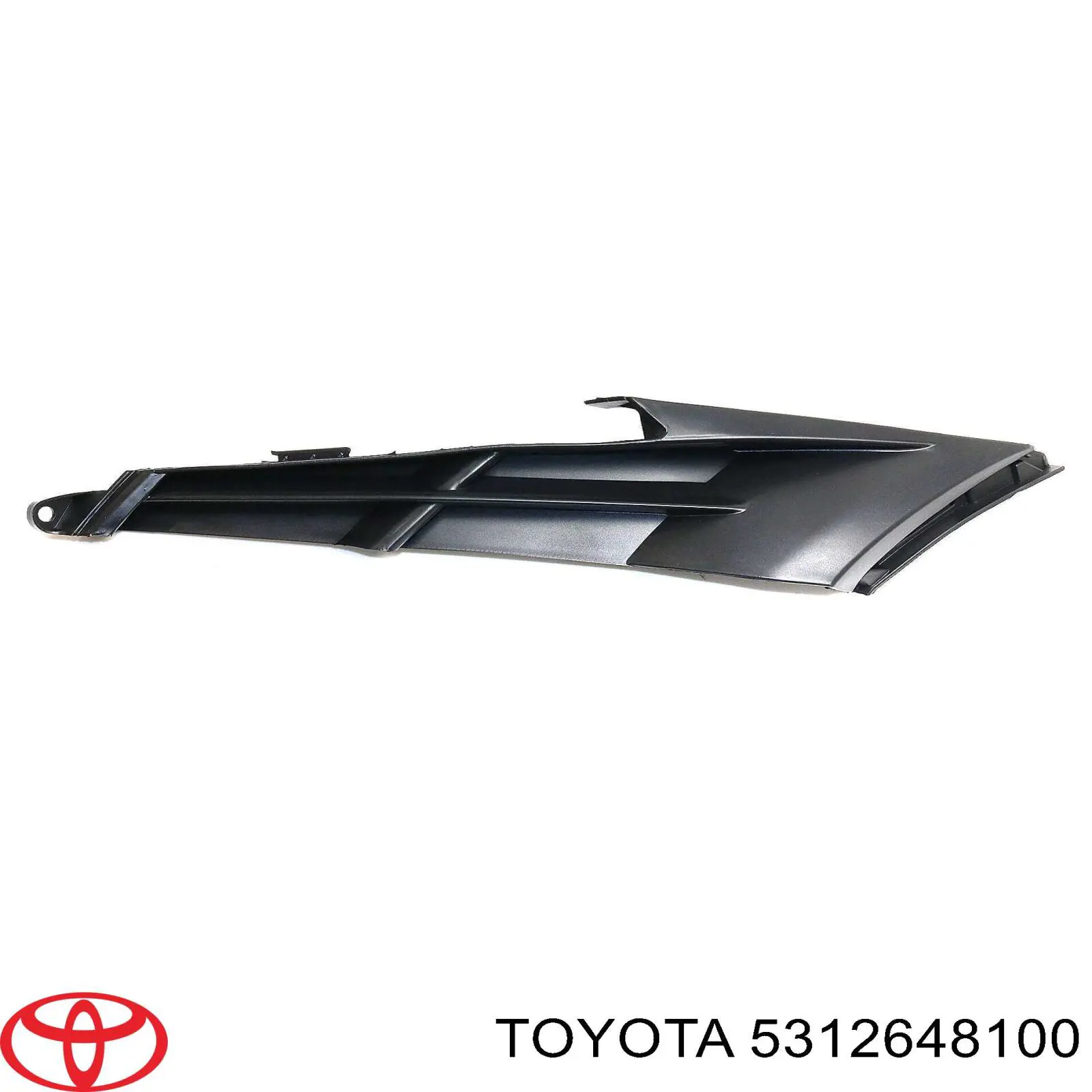 5312648100 Toyota Молдинг переднього бампера, лівий
