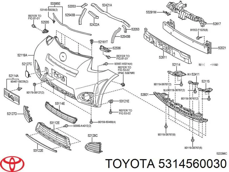  Toyota 5314560030 ціна, від 1.04 USD