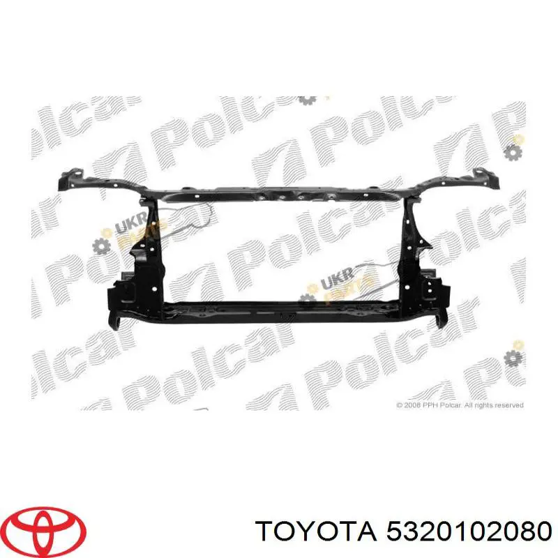 Супорт радіатора в зборі/монтажна панель кріплення фар Toyota Corolla (E12U) (Тойота Королла)