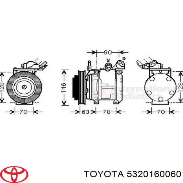 Панель передня Toyota 5320160060 ціна, від 190.03 USD