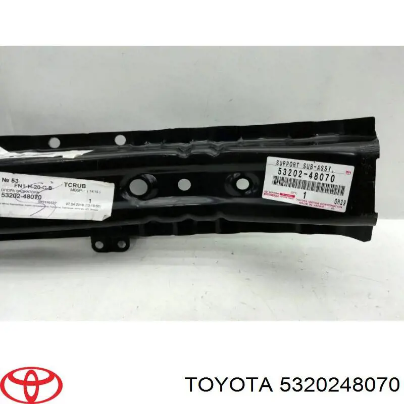 Купити 5320248070 Toyota Супорт радіатора правий/монтажна панель кріплення фар