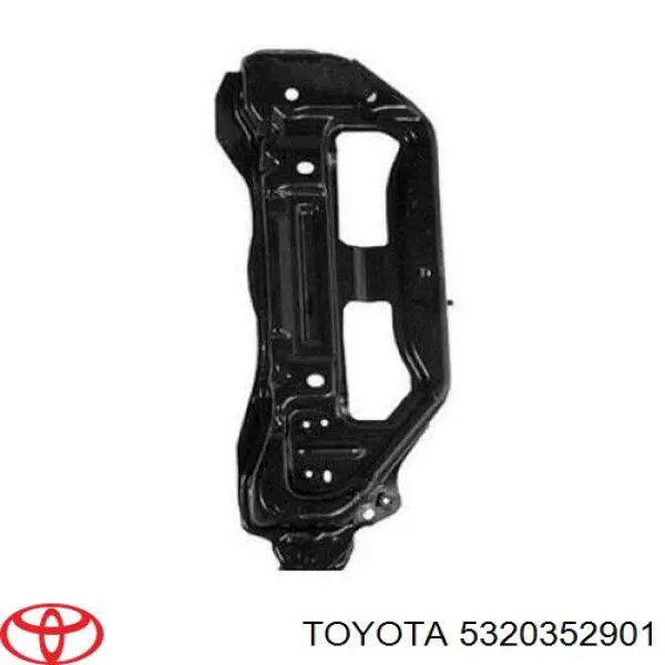 Супорт радіатора лівий/монтажна панель кріплення фар Toyota Yaris (SP90) (Тойота Яріс)