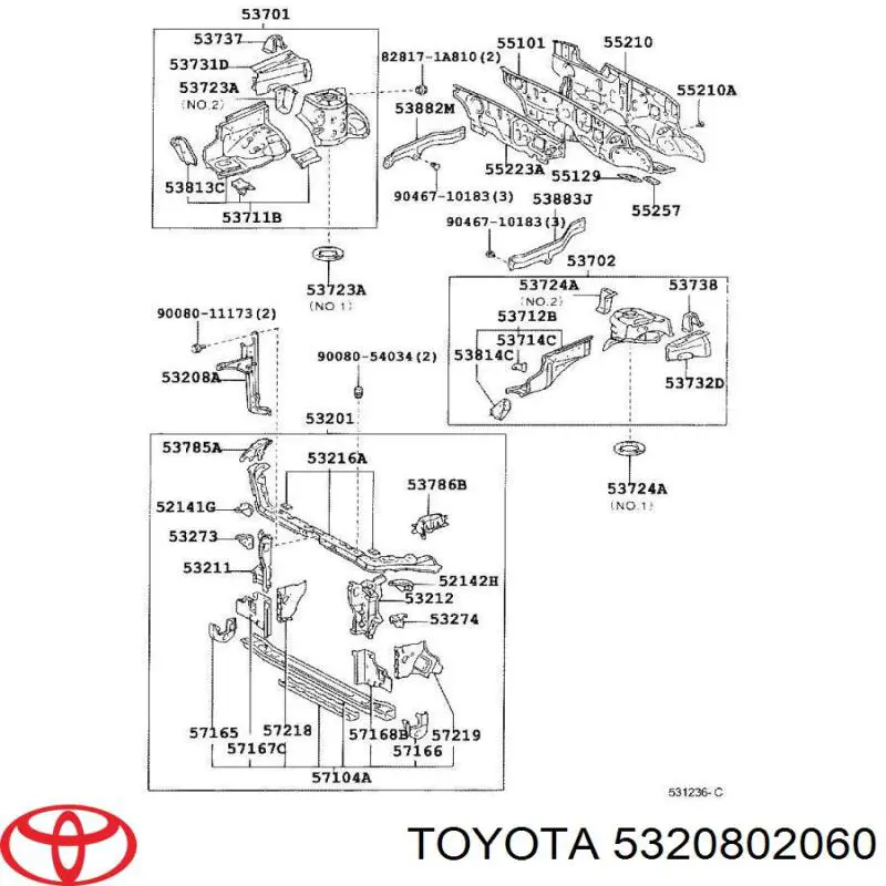  5320802060 Toyota