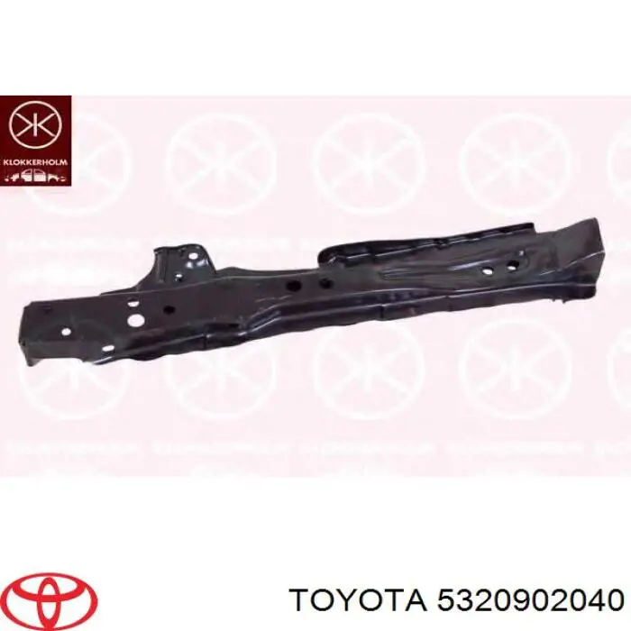 5320902040 Toyota супорт радіатора вертикальний/монтажна панель кріплення фар