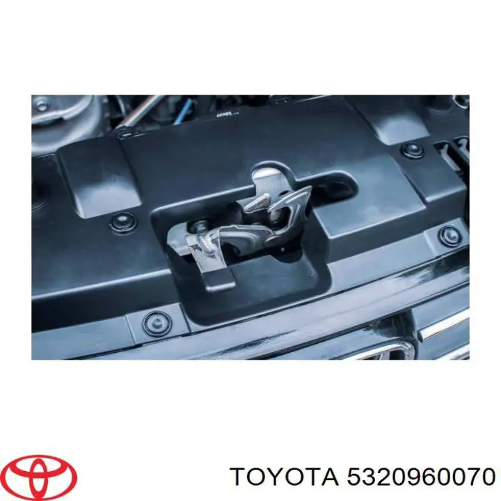 Стояк-гак замка капота Toyota Land Cruiser (J12) (Тойота Ленд крузер)