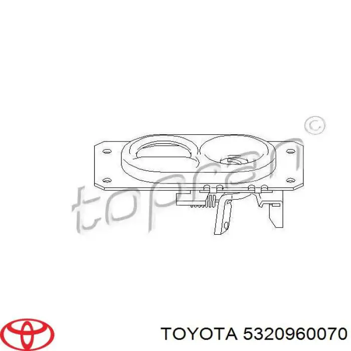 Купити 5320960070 Toyota Кронштейн замку капоту
