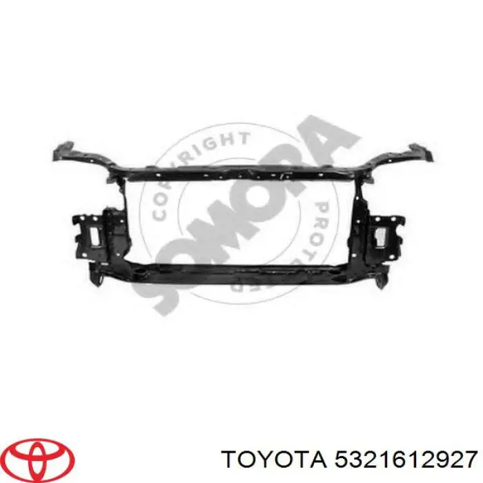 Супорт радіатора в зборі/монтажна панель кріплення фар Toyota Corolla (E9) (Тойота Королла)