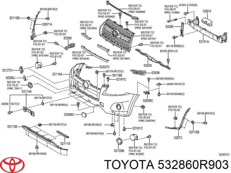 532860R903 Toyota 