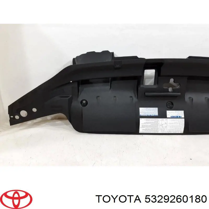 Накладка верхня передньої панелі/супорту радіатора 5329260180 Toyota