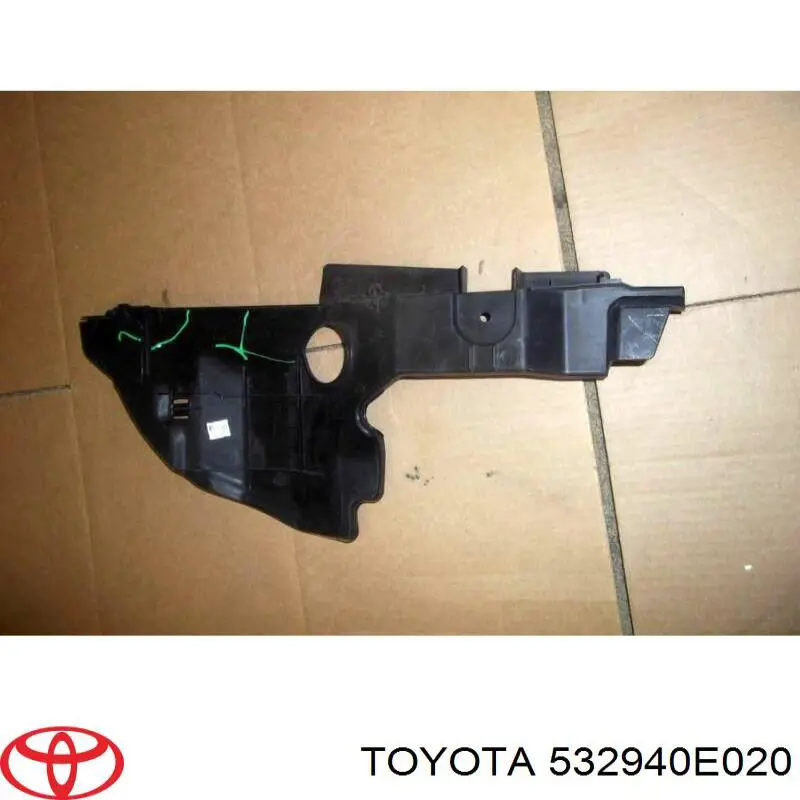 Повітропровід (дефлектор) радіатора, лівий Toyota 532940E020 ціна, від 12.02 USD