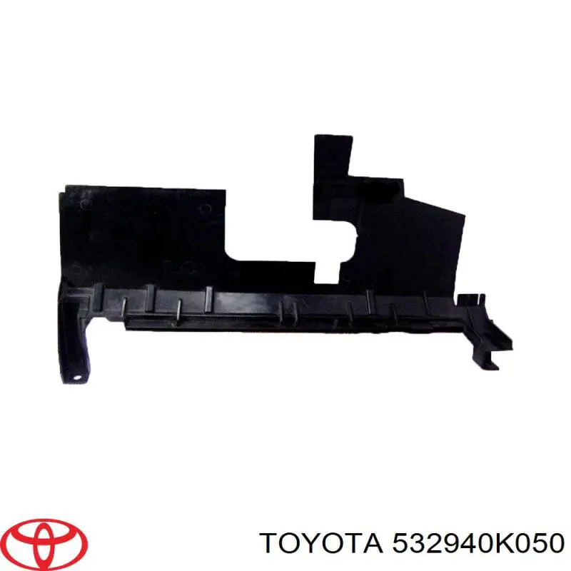 Повітропровід (дефлектор) радіатора, лівий Toyota 532940K050 ціна, від 72.25 USD