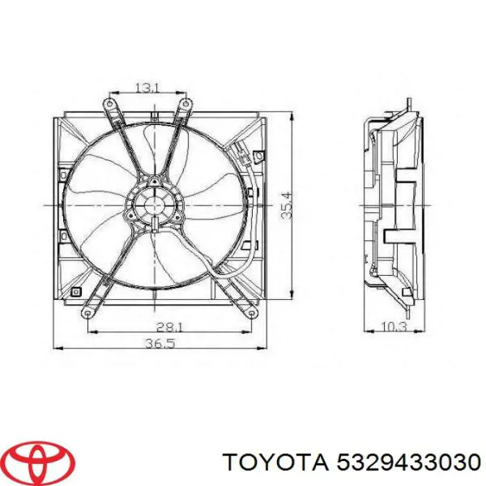 Повітропровід / дефлектор радіатора, лівий Toyota Camry HYBRID (AHV40) (Тойота Камрі)