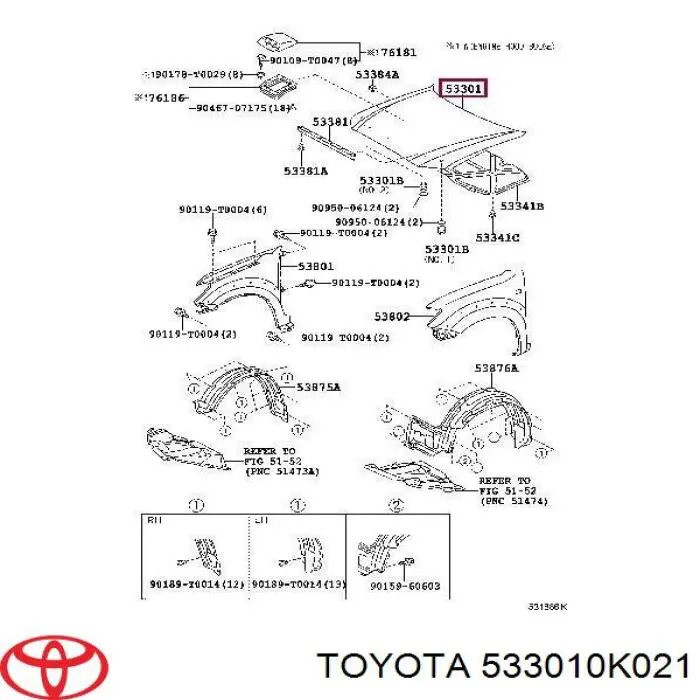 Капот на Toyota HILUX 