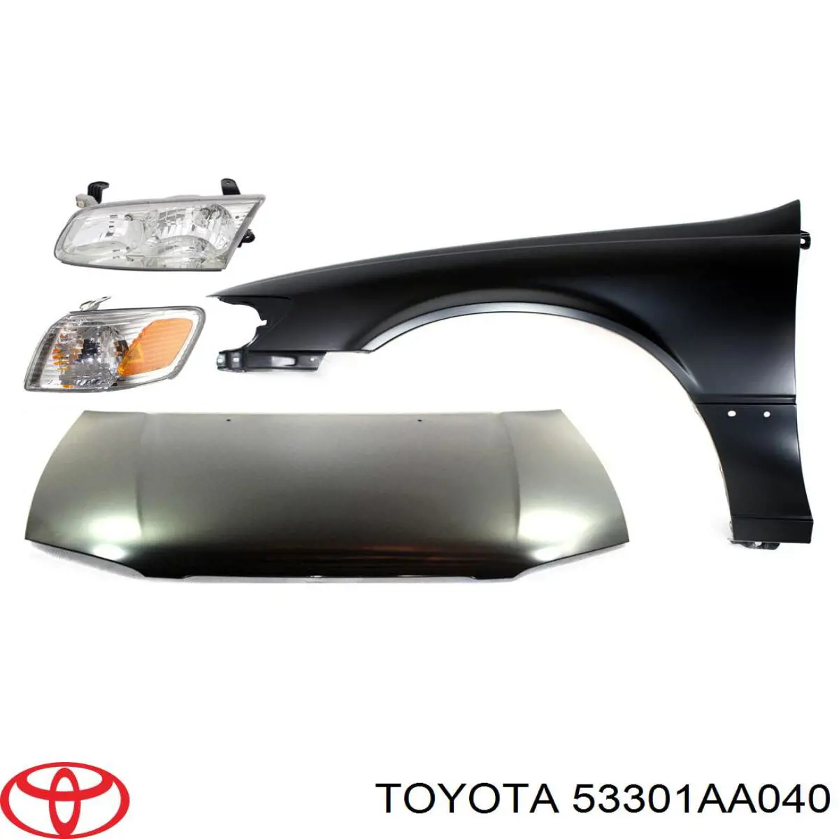Капот Toyota 53301AA040 ціна, від 136.60 USD