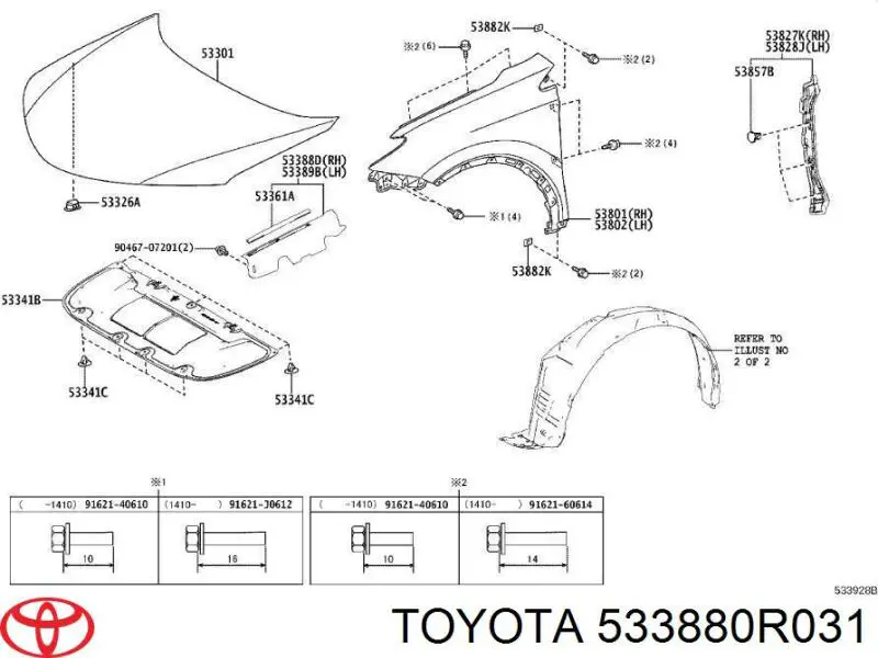533880R031 Toyota 