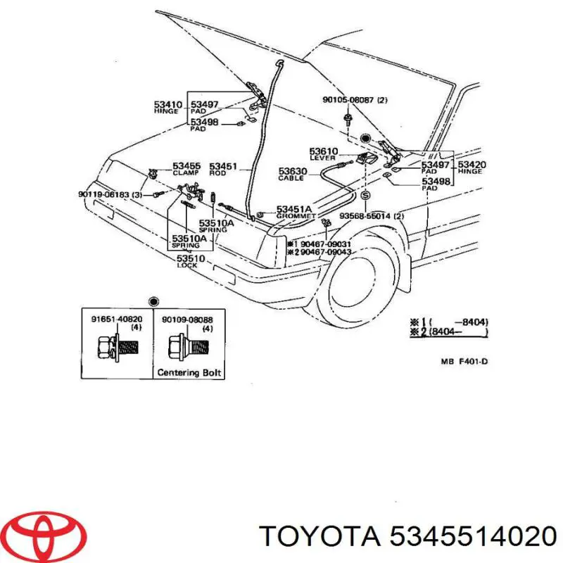 5345514020 Toyota 
