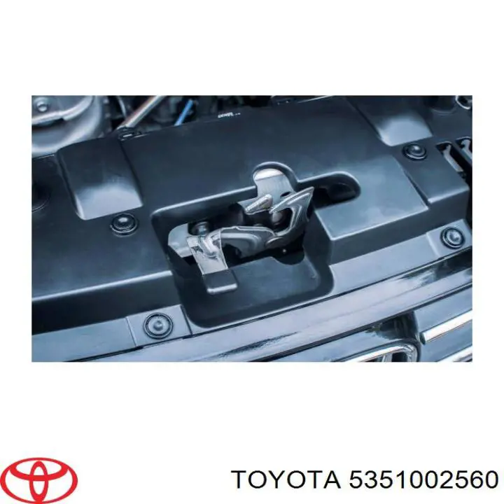 5351002560 Toyota Запор капота (замок і привід замка капота)