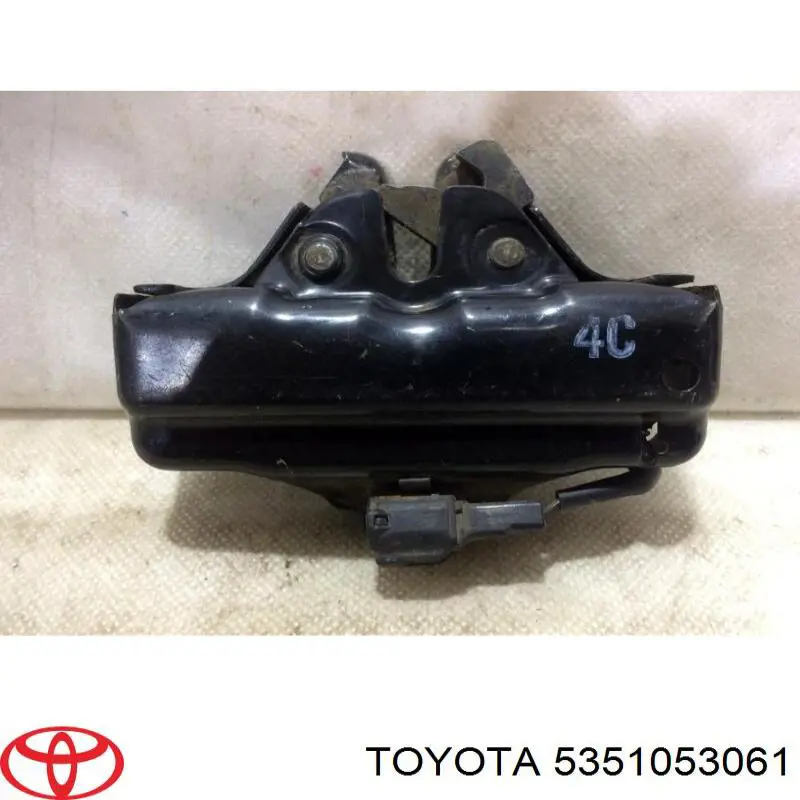 5351053061 Toyota Запор капота (замок і привід замка капота)