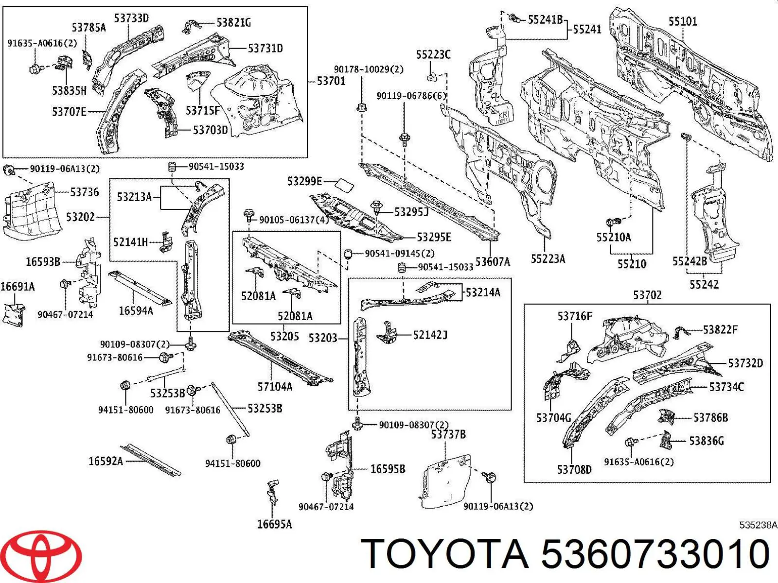5360733010 Toyota 