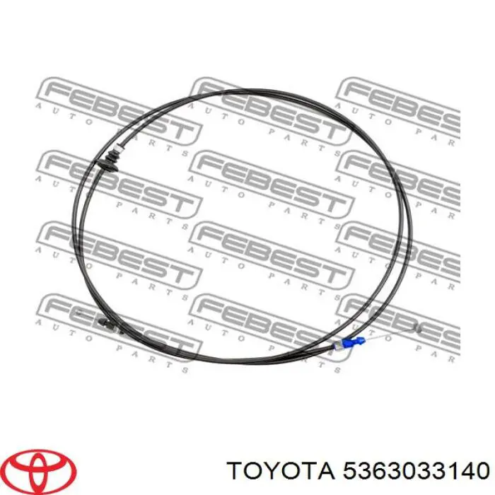 5363006100 Toyota трос відкриття капота