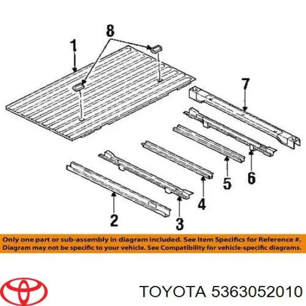 Трос відкриття капота Toyota 5363052010 ціна, від 42.41 USD
