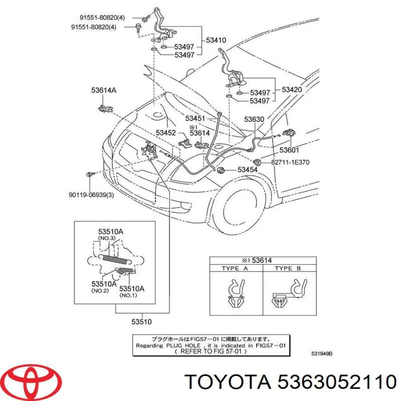 5363052110 Toyota 