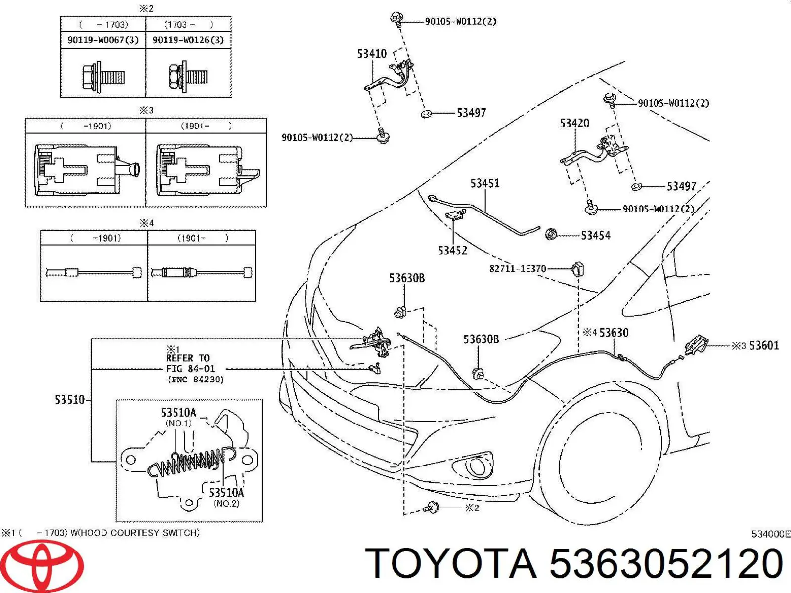  Toyota 5363052120 ціна, від 25.34 USD