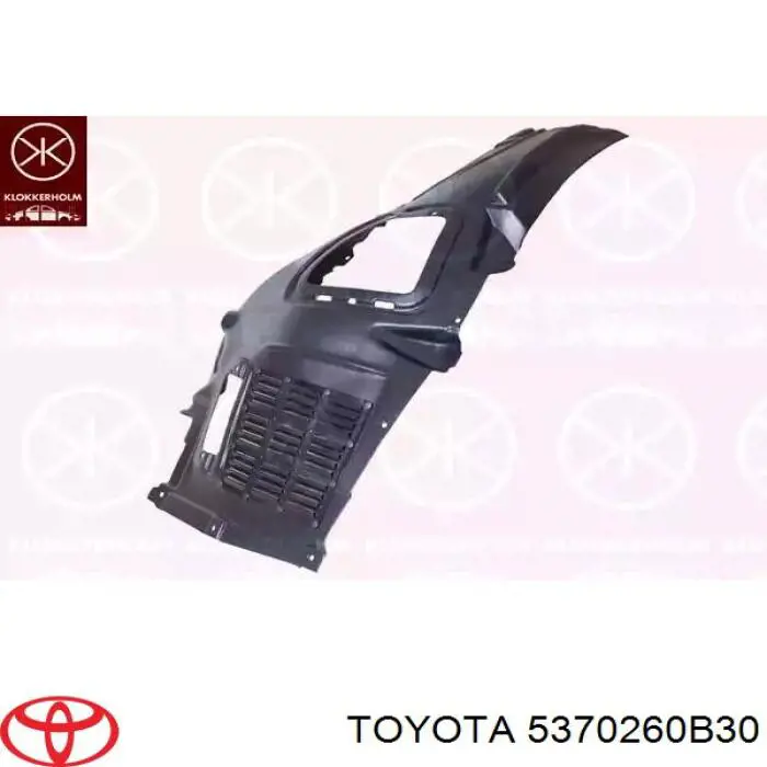 Панель бризковика моторного відсіку, ліва Toyota 5370260B30 ціна, від 392.80 USD