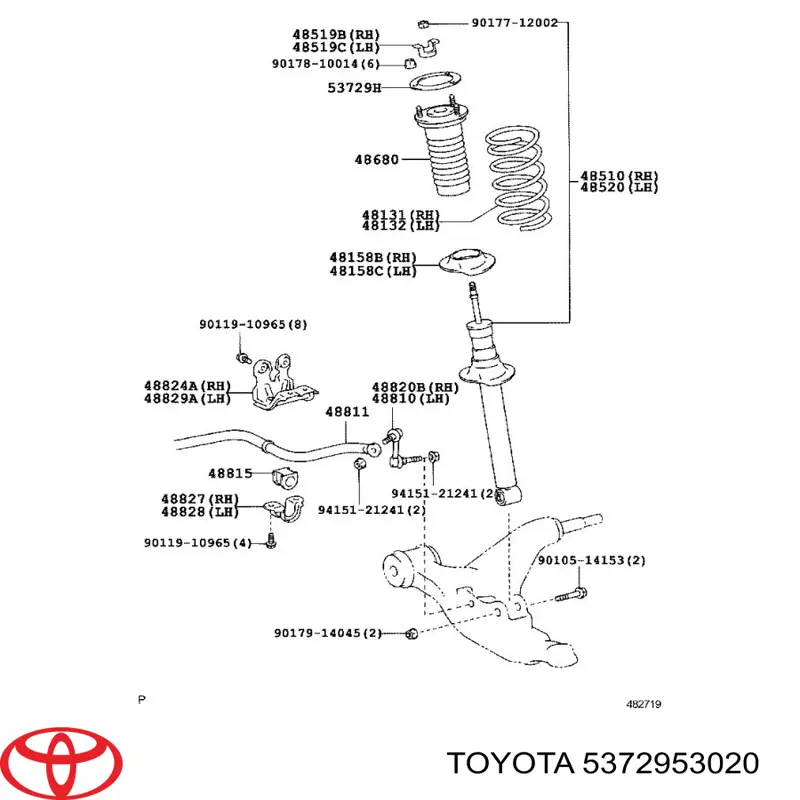 5372953020 Toyota 
