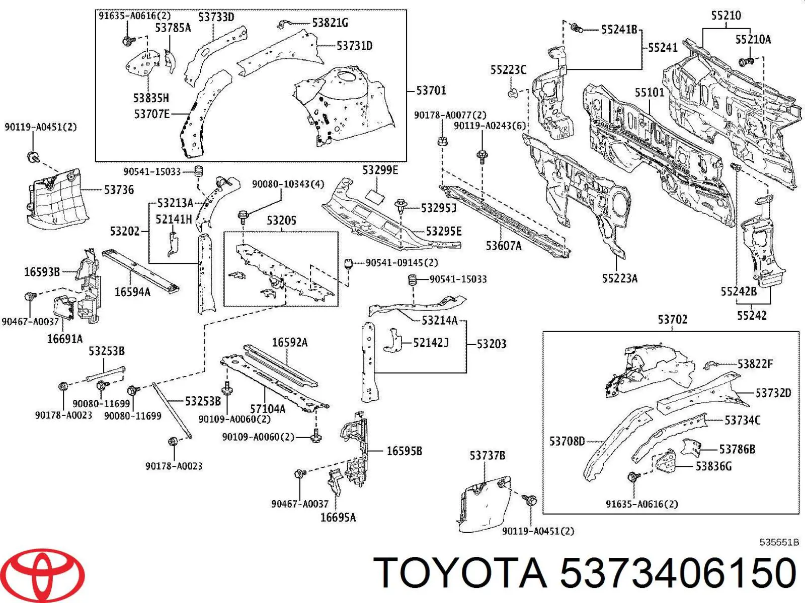 5373406150 Toyota 